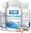 Raziskovalni laboratoriji prostate Moški probiotik - prebavni encim dodatek probiotik za moške - spodbuja zdravje in imunske podpore - 1 pakiranje (60 kapsul)