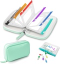 A7-L vode-proof vrečke za tablete, velike tablete Organizator, BPA brezplačno, A7-L tablete Loose-Leaf Skladiščenje z barvno kodirano Medicine vrečke, Ponovna uporaba potovalne medicine Organizator, Zipperd tablete Organizatorji tedensko