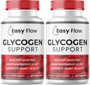 (2 pakiranji) Easy Flow Glycogen, EasyFlow Glycogen Support kapsule, Glyco Optimizer Formula, Naravni čistilec krvnih žil, Premium Easy Flow Glycogen Support (120 kapsul)