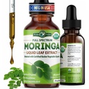 PURA VIDA MORINGA Leaf Extract Tekoče kapljice - USDA Organic Certified - visoko prečiščena, biorazpoložljiva in hitrejša absorpcija kot Moringa Prašek ali kapsule - Moringa Oleifera listov ekstrakt
