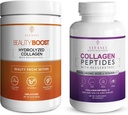 VITASEI Kolagen Wellness Bundle – hidrolizirani kolagen peptidi v prahu in kolagen peptidi kapsule z vitaminom C in resveratrol – podpora za lase, kožo, nohte, kosti in sklepe