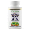 Paradise Zelišča Zemeljska mešanica Vitamin D3 + K2, Superhrana Baza probiotikov in organskih alkalizacijskih zelenih, Zelenjava in jagode, 90 vegetarijanske kapsule