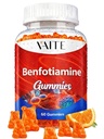 Benfotiamin 320mg Gumiji s 45 mg L-levcin dopolnilo: Essential Vitamin B1 kompleks za moške in ženske, Non-GMO, Vegan & Gluten-free - podpira Presnova, Energija in živčevje