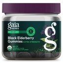 Gaia Herbs Black Elderberry (Sambucus Nigra) Extra Strength Gummies - Delicious Imunska podpora dodatek - Izdelano z Certified Organic Black Beerberries za podporo imunskega sistema - 80 Gummies