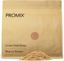 ProMix Nutrition Whey Protein Powder, Peanut Butter - Grass-Fed - ‐Post Workout Fitness & Nutrition Shakes, Smoothies, Pekanje in kuhanje Recepti - Gluten-free & Keto-Prijateljski - 2.5 Pound (paket z 1)