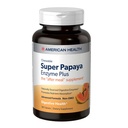 American Health Super Papaya Enzyme Plus - 180 Žvečljive tablete - After-Meal dodatek - Non-GMO - 60 Serving