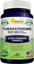 aSquared Nutrition Turkesterone Supplement 600mg - 120 kapsul - Ajuga Turkestanica Extract Powder - Turkesterone Supplement Complex tablete - naravna formulacija