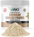 AKI ameriški ginseng prašek s 4% ginsenozidi - Idealno s kavo, Pivo kot napitki (4oz/113g)