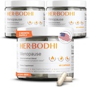 Meno- Menopause Hormonalno ravnovesje za ženske, Estrogen Soy Isoflavones Menopause Dodatek za ženske, Ashwagandha, Black Cohosh Hot Flashes Menopause Relief, nočno potenje Relief 180Kaps