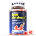 Brez sladkorja Melatonin Gumies 10mg 20mg Magnezij Glicinat Melatonin za odrasle, Ashwagandha, L-Theanin, B6, B12, Lemon Balm in kamilica za globoko sprostitev, Antioksidant, Vegan, 60 dan
