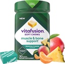 Vitafusion Soft Chews Podpora mišic in kosti (1), odrasli žvečljivi vitamin D za podporo kosti in mišic, individualno zaviti, Tropical Fusion Flavor, 30 Chews, 30 dan dobave