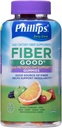 Phillipsova Fiber Good Gumies Plus Presnovna podpora - Inulin topni Fiber - B Vitamini in kromij za podporo pri presnovi - 72Count