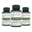 Algae, Fucoidan, Blue Green Algae, Kelp, Bladderwrack, Klorella, Spirulina, Irish Moss, Dulse, 90 VCaps, High Absorbable, Non-GMO, Gluten-free (pak 3)