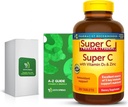 Super C z vitaminom D3 & cink 200 Tablete z ekskluzivnimi A do Z - boljši Ligth&Spring vodnik (2 Izdelki)