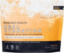 Real Hydration - Ekološka na sadju osnovana mešanica elektrolitov - narejena z organskim sadjem in roza sol - nič sladkorja & Vegan - Hidracija, Imunska in regeneracija Podpora (15 Serving, Peach Mango)