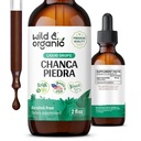 Wild & Organic Chanca Piedra Tekoči izvlečki kapljice - kamen Breaker za ledvične kamne in Gallbladder podporo - Zeliščni Tinktura za urein Tract Well-Being - Vegan, sladkor in alkohol brez - 2 fl oz