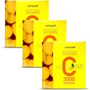 NANOWELL Pure Buffered Vitamin C 3000 mg na obrok, prehranska dopolnila za imuno podporo - 60 palic x 3 škatle, 6 mesecev dobave (180 Count)
