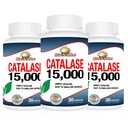 Rise-N-Shine Katalase dodatek 15.000 - Močen antioksidant Enzyme za zdravje las - Dodatki za lase za močne lase - 90 kapsul - Pakiranje po 3 steklenice polne velikosti (90-dnevno oskrbo)