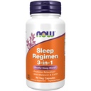 Zdaj prehranska dopolnila, režim spanja 3-v-1, z melatonin, 5-HTP in L-teanin, mirna spalna mešanica*, 90 Veg kapsule