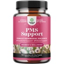 PMS podpora dodatek za ženske – Hormonsko ravnovesje za ženske in Menstrualno nelagodje z DIM, Chasteberry, Black Cohosh & Ashwagandha - za obdobje Cramps Ease, Menopause Bloating, Mood Swing – 120 Ct