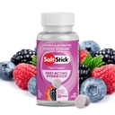 SaltStick Electrolyte FastChews - 60 mešanih žvečljivih elektrolitov iz jagod - Sol tablete za tek in hidracijo, elektrolitske žvečilke - 60 Število
