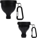 2 Pcs Protein Powder Container, Portable Protein Powder Travel Container, Protein Powder Funnel, Vodna plastenka za mešane praške, Predworkout/Gym Supplement Funnel Ključna veriga (50ml+100ml)