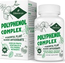 20-v-1 polifenoli dodatek več kot 20 Sadje, zelenjava in polifenoli, Močni antioksidanti, Quercetin, Resveratrol, Kurkuma, Zeleni čaj, Polifenoli za obrambo starosti, energetika in imunski, 90 kapsul