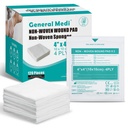 General Medi Sterile Gaze Sponges, 4" x 4" Non-Woven Rane Pads - individualno zaviti visoko Absorbent Sponges Pads za umirjanje manjših ran, cuts & Burns Raund Care (60 paketov, 120 kosov skupaj)