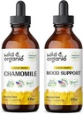 Divja in organska kamilica Tinktura 4 fl oz & Mood podpora Tinktura 4 fl oz