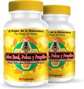 Nutrisalud Izdelki Jalea Real, Polen y Propoleo en UNA sola capsula. Maxima Potencia. Tonico rejunecedor, energetika Natural, .Set de 2 frascos con 90 caps. c/u.