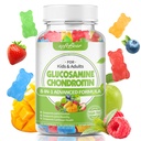 mehki medved Glukozamin Chondroitin Gumies za odrasle, brez sladkorja Chondroitin & Glukozamin Prehranske dopolnila za skupno podporo, mešane sadne arome, 60 Count