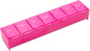 EZY DOSE Weekly (7-Day) Dnevne tablete Primer, Medicine Planner, Vitamin Organizator, Dopolnilo Container, Priročno in enostavno za uporabo, Veliki oddelki, Pink, Potovanja prijateljski, Made in The ZDA, BPA Free
