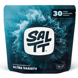 SALTT Elektroliti Powder Packets, Ultra Variety Pack (30 Packets) - Magnezij, Kalij, Natrij, Trace Minerals - Vegan, Sladkor Free, Gluten Free - Potovalne Essentials - Made in USA