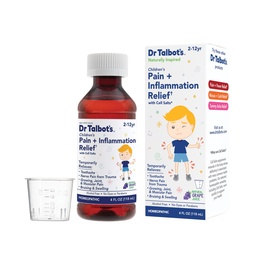 Bolečina dr. Talbot + Vnetje Relief Liquid Medicine za otroke, Vključuje odmerek pokal, grozdni sok aroma, 4 Fl Oz (Packaging May Vary)
