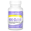 Kalcij 600 Plus D Plus Minerali Kapleta, 120Count (27498)