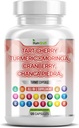 Tart Cherry Extract kapsule 20.000mg s kurkuma 8000mg Moringa 4000mg Cranberry 2000mg Chanca Piedra Celery Quercetin ACV Granatno jabolko L Selenometionin - raven urina - 120 Ct