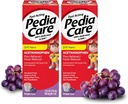 Hitro delujoča otroška bolečina Reliever/Kids Fever Reducer z Acetamofen peroralna suspenzija, starost 2-11, Nič alkohola ali Aspirin ali Ibuprofen, grozdna aroma, 4 fl oz (2 paket)