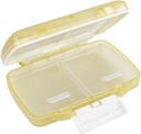 EZY DOSE Vlaga-Proof tablete primer, Medicine Planner, Vitamin Organizator Box, Potovanja prijateljski, Latch-Closure za varno vsebino, 4 Posamezni deli več velikosti s tesnilo, majhna, krema