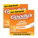 Goodyjevo dodatno moč glavobol v prahu, Cool Orange Flavor Dissolve Packs, 24 posameznih paketov (2 pakiranje)