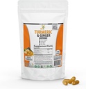 Kurkumin z ingverjem, bioperin črna paprika, 95% kurkuminoidi, 95% standardizirani kurkuminoidi in bioperine za potenciacijo in absorpcijo, Tumeric dodatek, Izdelano v ZDA - 100 Veggie kapsule