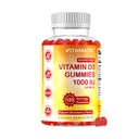 Vitamatski vitamin brez sladkorja D3-120 na osnovi pektina Gumiji - odličen okus - zdrave kosti, Mood & Imunski sistem Funkcija - Non-GMO - 120 Serving (1000 i.e.)