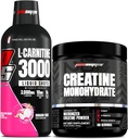 PROSUPPS L-karnitin 3000 brez stimulantnih tekočinskih strelov (31 strežnikov, zmajevega sadja) in kreatina 300 monohidrata (60 strežnic)