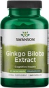 Swanson Ginkgo Biloba Extract 24% 60 Milligrams 240 Kapsula