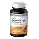 American Health Super Papaya Enzyme Plus - 180 Žvečljive tablete - After-Meal dodatek - Non-GMO - 60 Serving