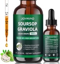 Graviola Soursop Leaf Extract Liquid - Soursop Bitters tekoči, Imuno Boost, Relax, Jetra in spanje, Vegan, sladkor & Gluten, 98% Absorpcija, naravna aroma, 2 mesec dobava 60ML