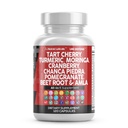 Čisti nutracevtiki Izvleček citrata iz češnje Kapsule s kurkuma Moringa Cranberry Chanca Piedra Zelena Quercetin ACV Granatno jabolko L Selenometionin - raven urina - 120 Ct