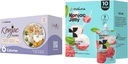 Hethstia Konjac Jelly Lychee Flavor z Collagen Peptides 10 Packs in Konjac Noodles Variety Gluten Prosti 12 Packs Low Calorie, Keto, Sladkor brez, Zdrava hrana