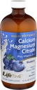 Podpora za kosti LIFETIME, kalcijev citrat, magnezijev citrat in vitamin D-3, Sproščanje, Podpora za kosti in mišice Formula, enostavna absorpcija, borovničeva aroma, Približno 32 Serving, 16 FL OZ