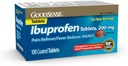GoodSense 200 mg tablete ibuprofena, zmanjšanje zvišane telesne temperature in lajšanje bolečin zaradi telesnih bolečin, glavobola, bolečine artritisa in več, 100 število