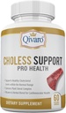 Choless Support Pro Health - Cholesterol & Lipid Management – Infundiran z Guggul in česen Extract - Vegan in Non-GMO - izdelan v ZDA - 60 kapsul